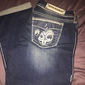 Rock Revival Boris Stretch Cropped Jean